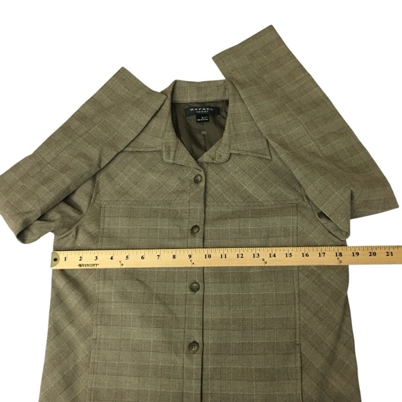 RAFAEL Sport Brown Plaid Jacket - Women’s Small - NWT - Picture 3 of 16